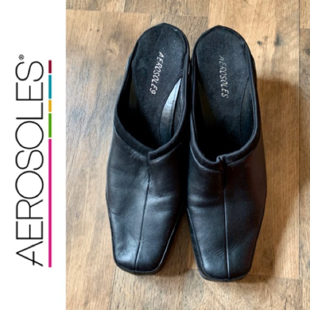 Aerosoles ‘Last In Line’ Split Toe Mules Size 10M